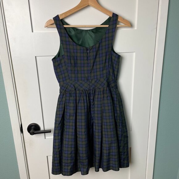 Tommy Hilfiger Silk Plaid Midi Dress - Picture 5 of 10